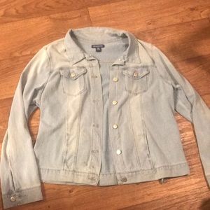 Faux jean jacket super soft and stretchy size XL